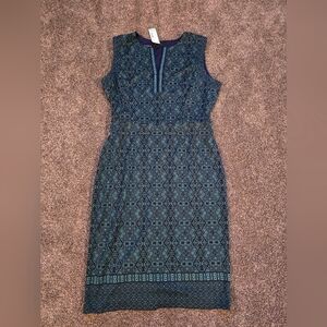 Adorne Teal And Navy Stitch Fix Pencil Dress